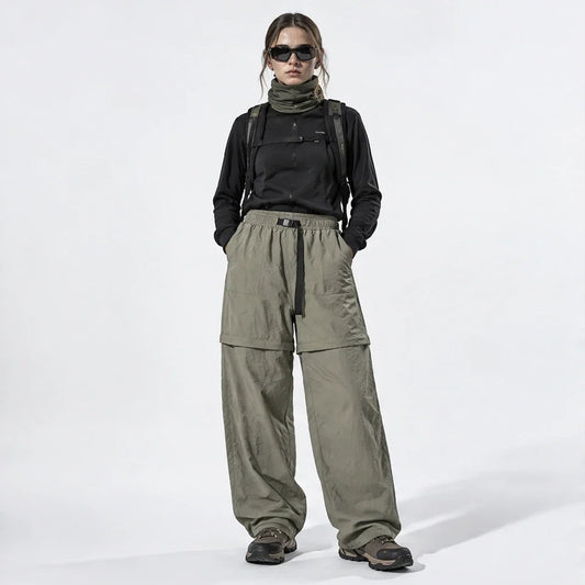 Hagg - Womens Quick-Dry Windproof & Relaxed Fit Waterproof Trousers - Light Army Green