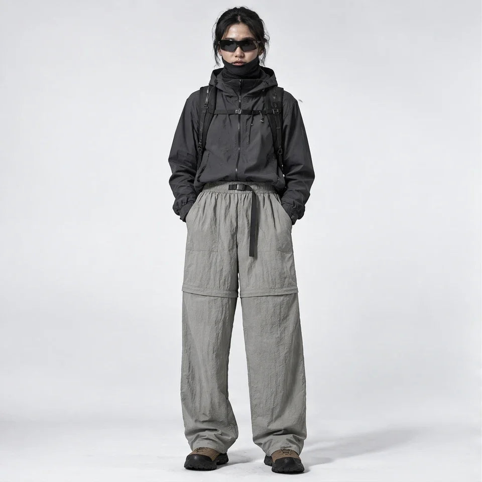 Hagg - Womens Quick-Dry Windproof & Relaxed Fit Waterproof Trousers - Light Grey