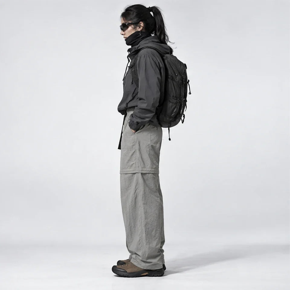 Hagg - Womens Quick-Dry Windproof & Relaxed Fit Waterproof Trousers - Light Grey