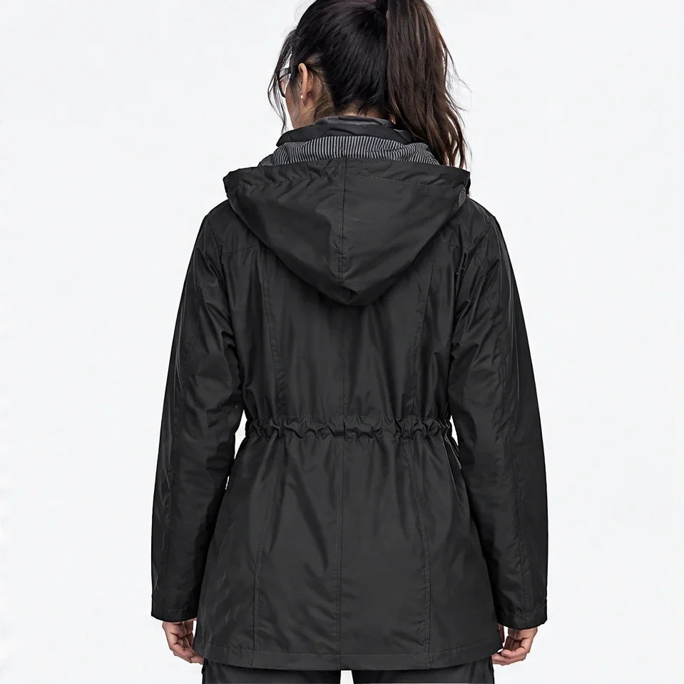 Wisp - Womens Windproof Breathable & Hooded Waterproof Coat - Black