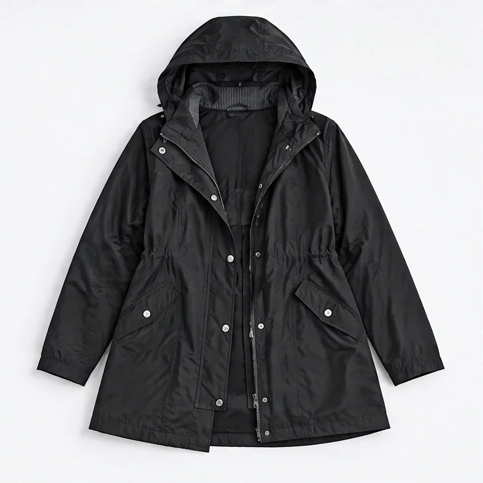 Wisp - Womens Windproof Breathable & Hooded Waterproof Coat - Black