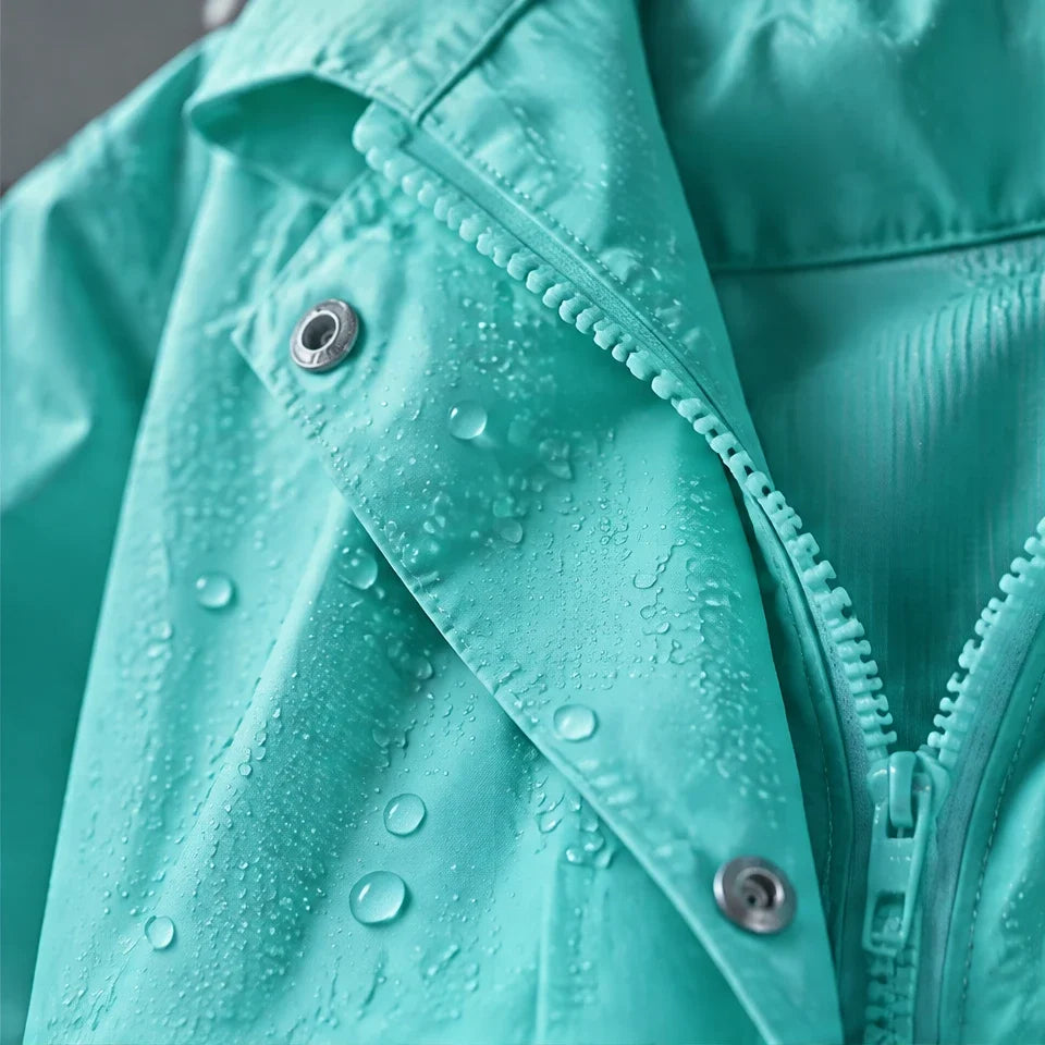 Wisp - Womens Windproof Breathable & Hooded Waterproof Coat - Light Blue