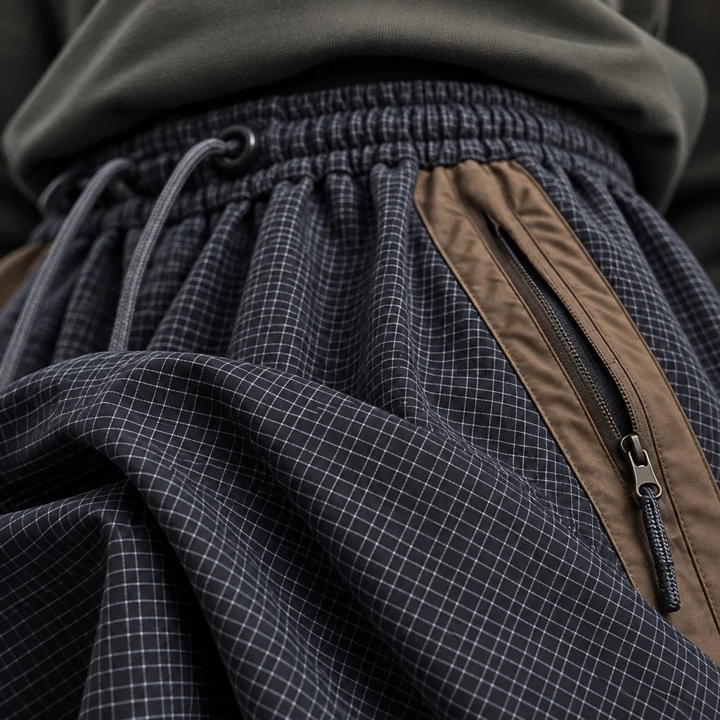Slade - Unisex Water-Repellent & Quick-Dry Colour-Block Hiking Trousers - Dark Grey