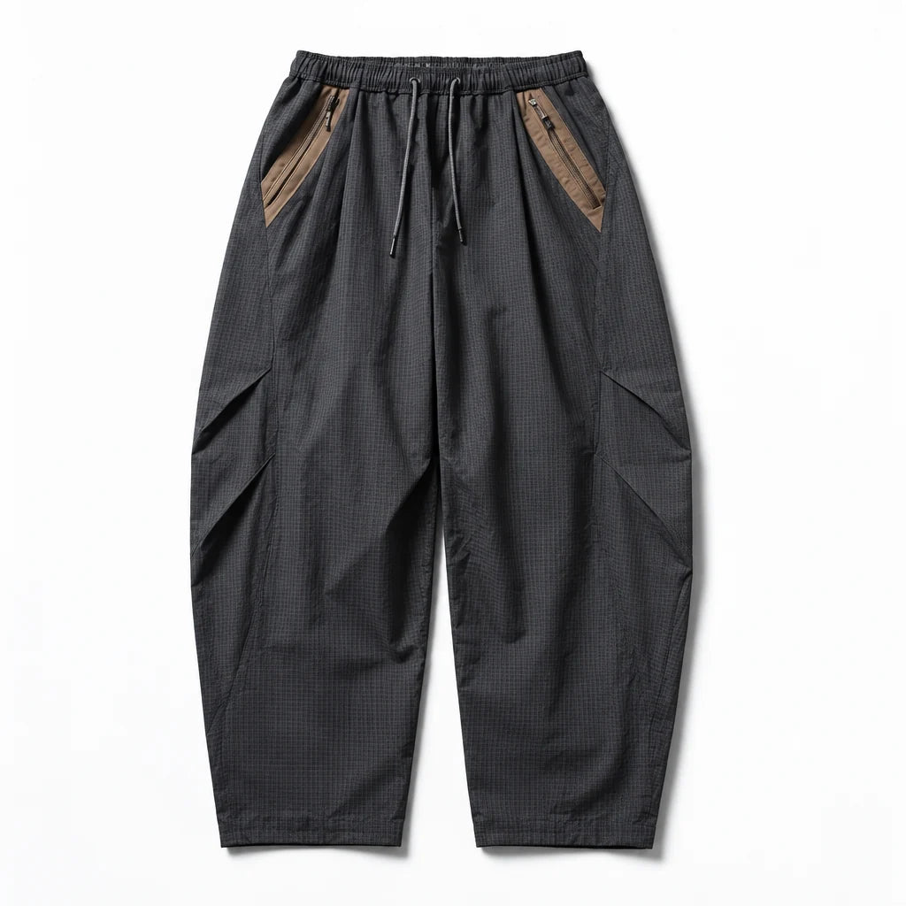 Slade - Unisex Water-Repellent & Quick-Dry Colour-Block Hiking Trousers - Dark Grey