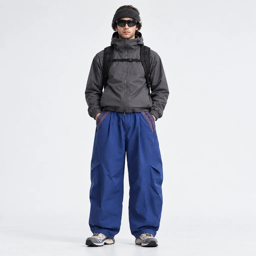 Slade - Unisex Water-Repellent & Quick-Dry Colour-Block Hiking Trousers - Electric Blue