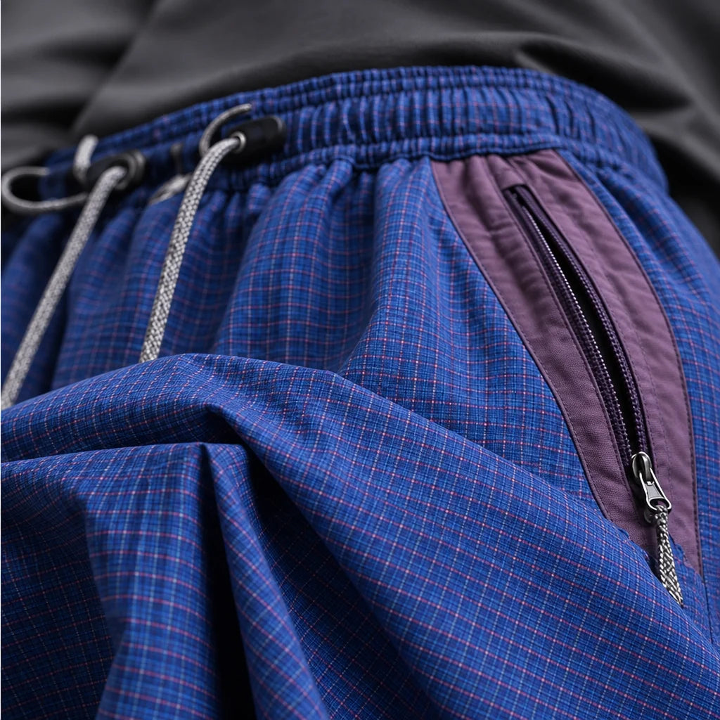 Slade - Unisex Water-Repellent & Quick-Dry Colour-Block Hiking Trousers - Electric Blue