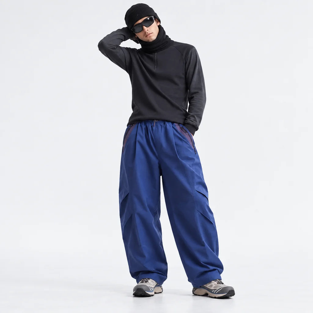 Slade - Unisex Water-Repellent & Quick-Dry Colour-Block Hiking Trousers - Electric Blue