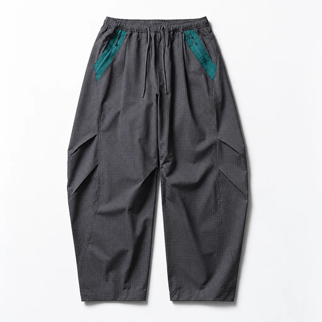 Slade - Unisex Water-Repellent & Quick-Dry Colour-Block Hiking Trousers - Ocean blue