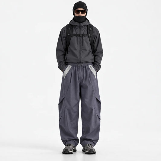 Slade - Unisex Water-Repellent & Quick-Dry Colour-Block Hiking Trousers - Purple