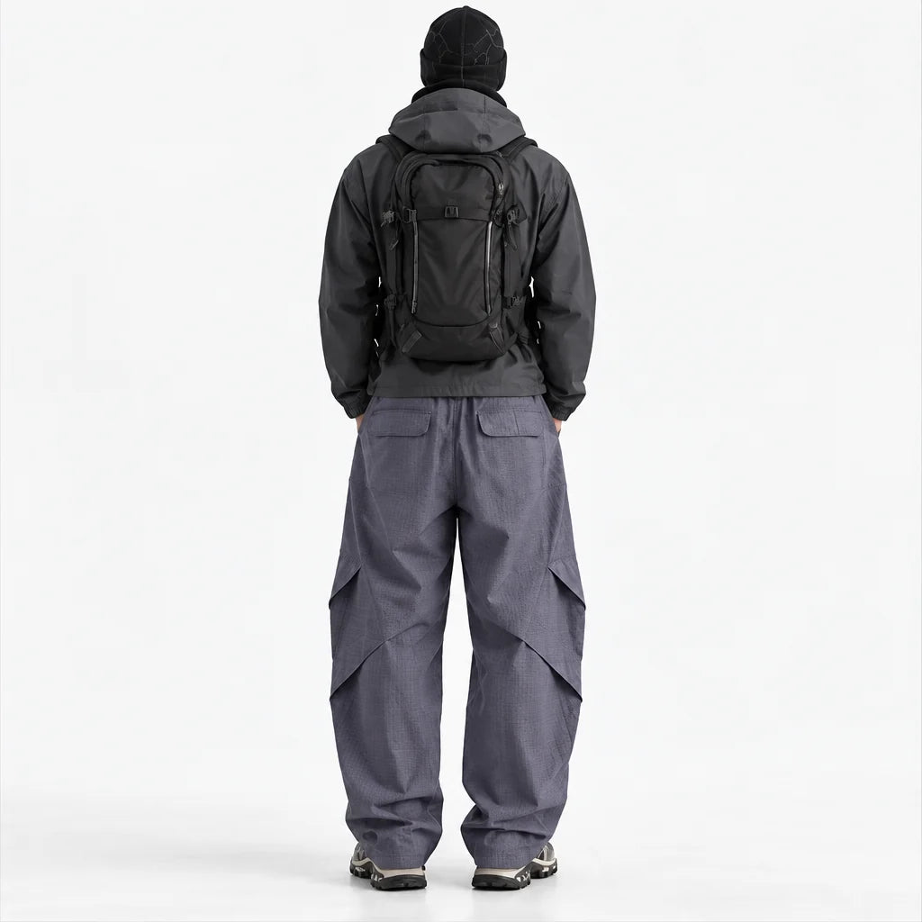 Slade - Unisex Water-Repellent & Quick-Dry Colour-Block Hiking Trousers - Purple