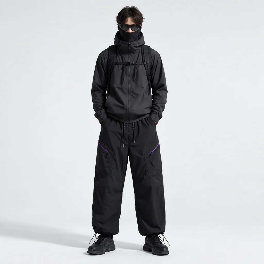 Knoll - Unisex Water-Repellent & Quick-Dry Hiking Trousers - Black