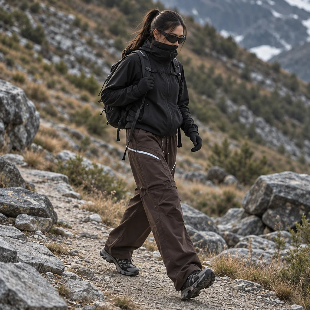 Knoll - Unisex Water-Repellent & Quick-Dry Hiking Trousers - Brown