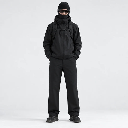 Wold - Unisex Water-Repellent & Quick-Dry Wrinkle-Free Walking Trousers - Black