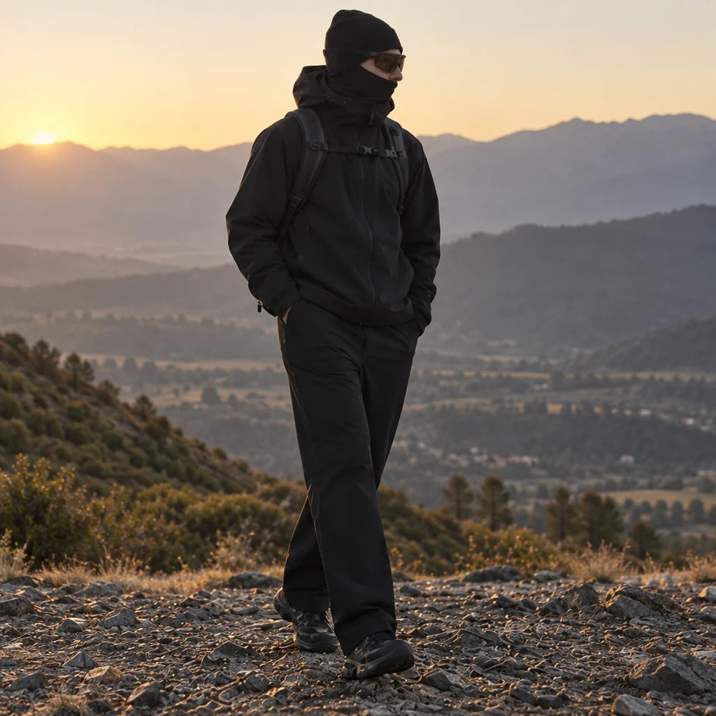 Wold - Unisex Water-Repellent & Quick-Dry Wrinkle-Free Walking Trousers - Black