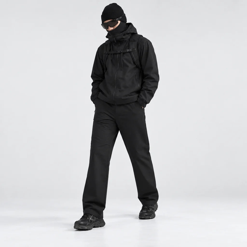 Wold - Unisex Water-Repellent & Quick-Dry Wrinkle-Free Walking Trousers - Black