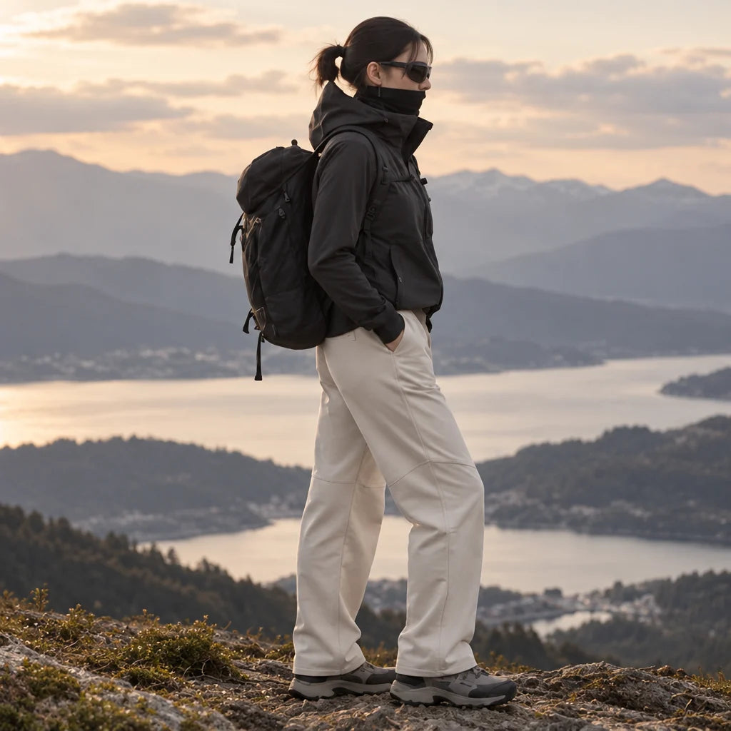 Wold - Unisex Water-Repellent & Quick-Dry Wrinkle-Free Walking Trousers - Off-white