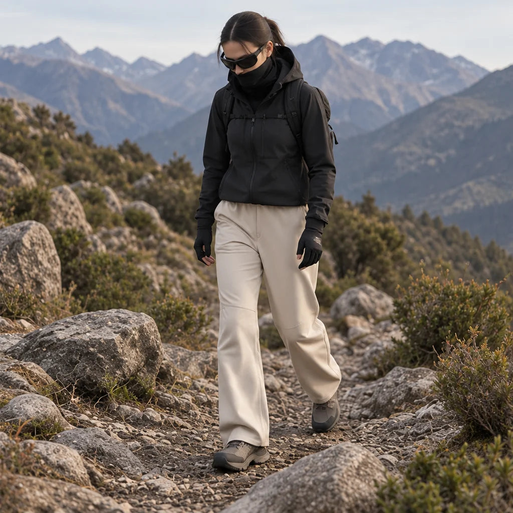 Wold - Unisex Water-Repellent & Quick-Dry Wrinkle-Free Walking Trousers - Off-white