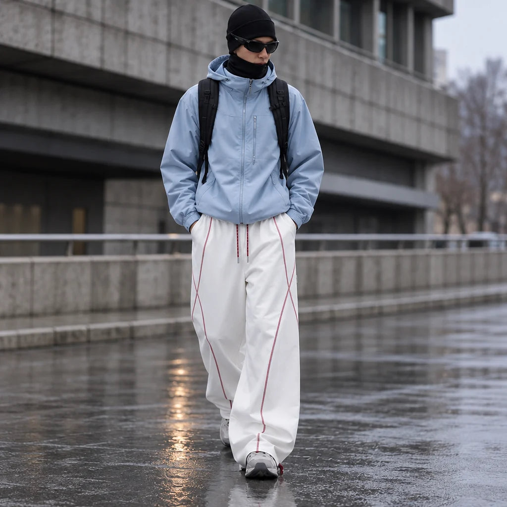 Chase - Unisex Water-Repellent & Quick-Dry Straight-Leg Walking Trousers - White