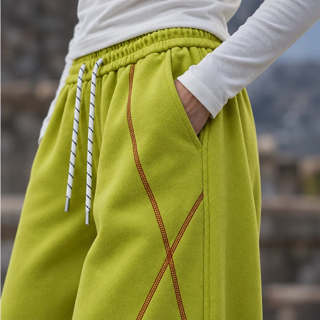 Chase - Unisex Water-Repellent & Quick-Dry Straight-Leg Walking Trousers - Yellow Green