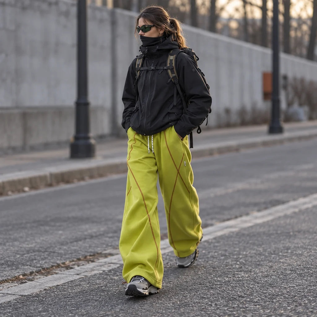 Chase - Unisex Water-Repellent & Quick-Dry Straight-Leg Walking Trousers - Yellow Green