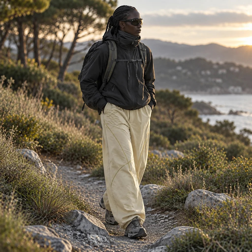 Nab - Unisex Water-Repellent & Quick-Dry Relaxed Fit Walking Trousers - Light Yellow