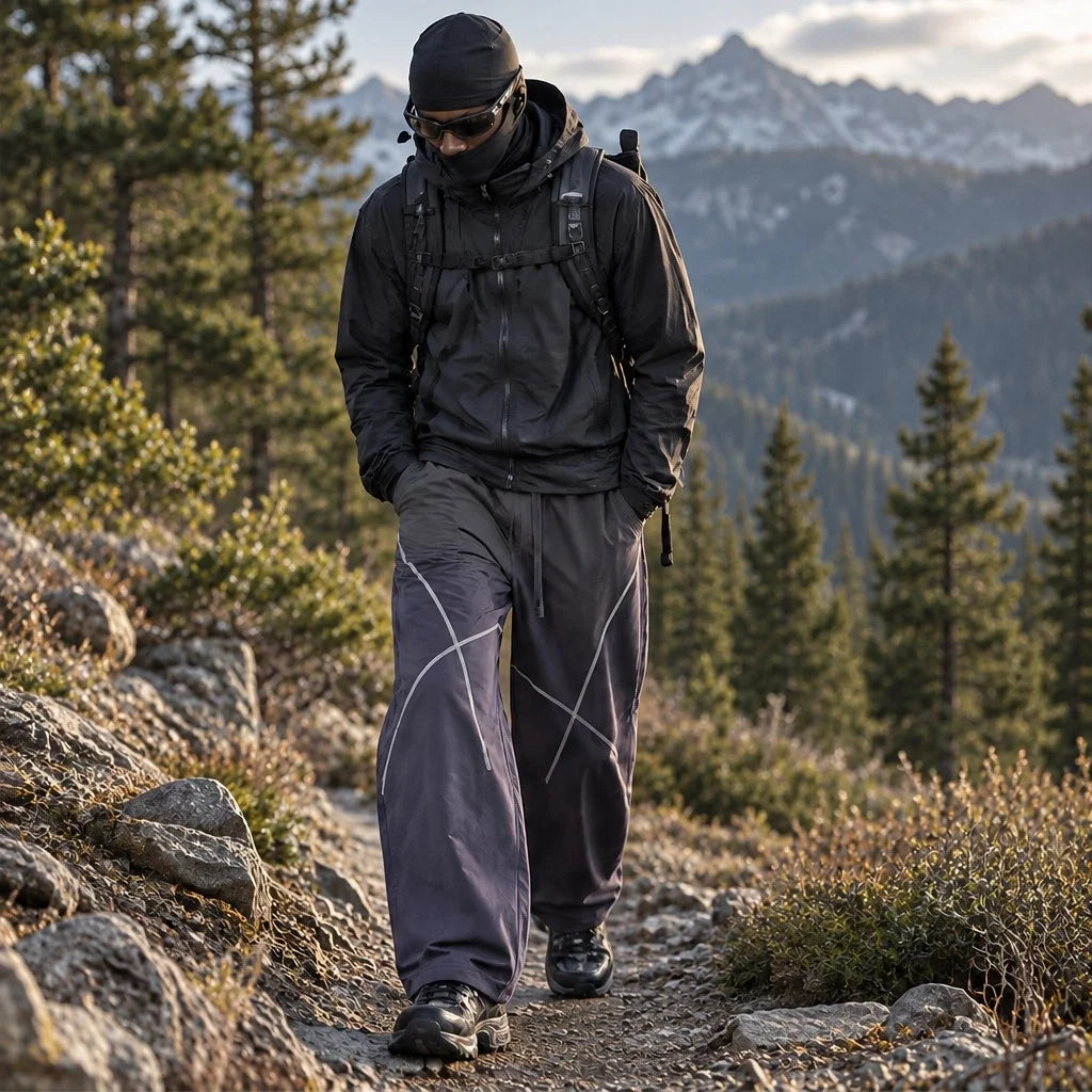 Nab - Unisex Water-Repellent & Quick-Dry Relaxed Fit Walking Trousers - Deep Purple