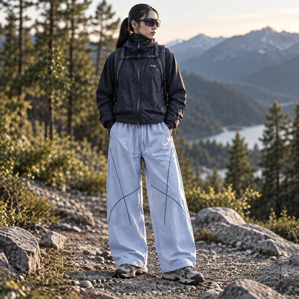 Nab - Unisex Water-Repellent & Quick-Dry Relaxed Fit Walking Trousers - Light Blue