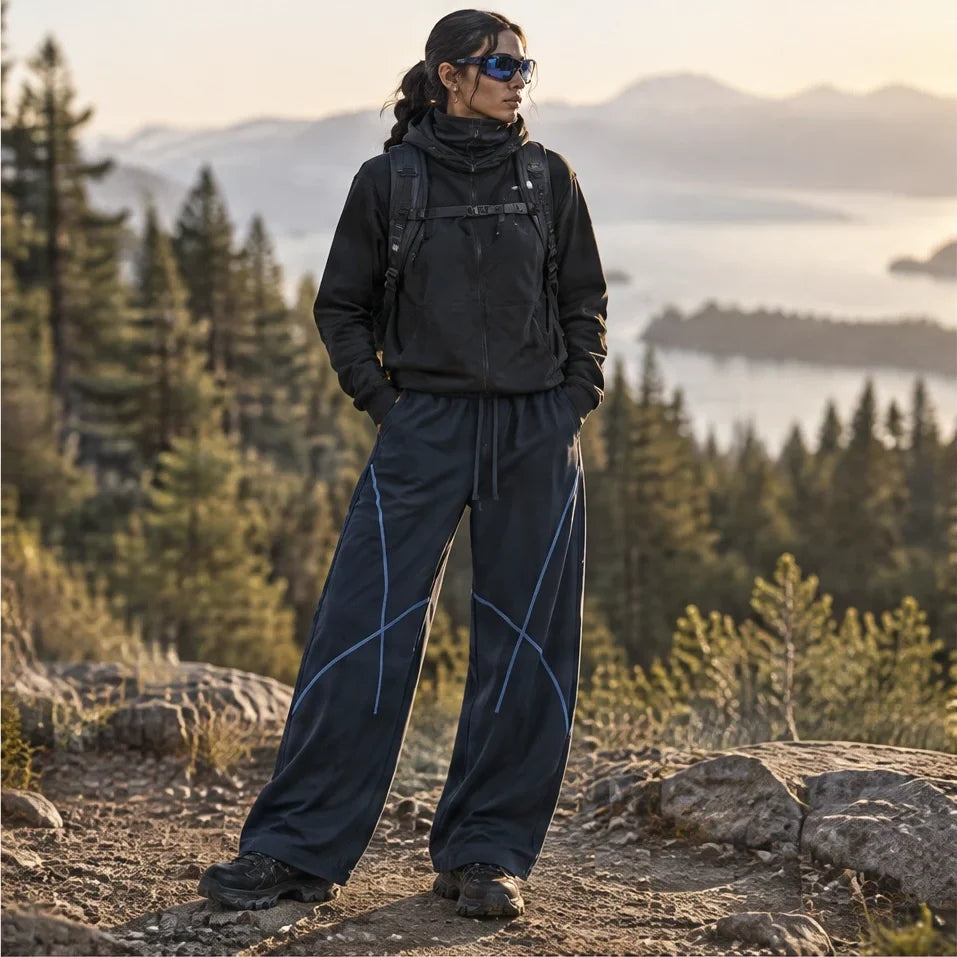 Nab - Unisex Water-Repellent & Quick-Dry Relaxed Fit Walking Trousers - Navy Blue