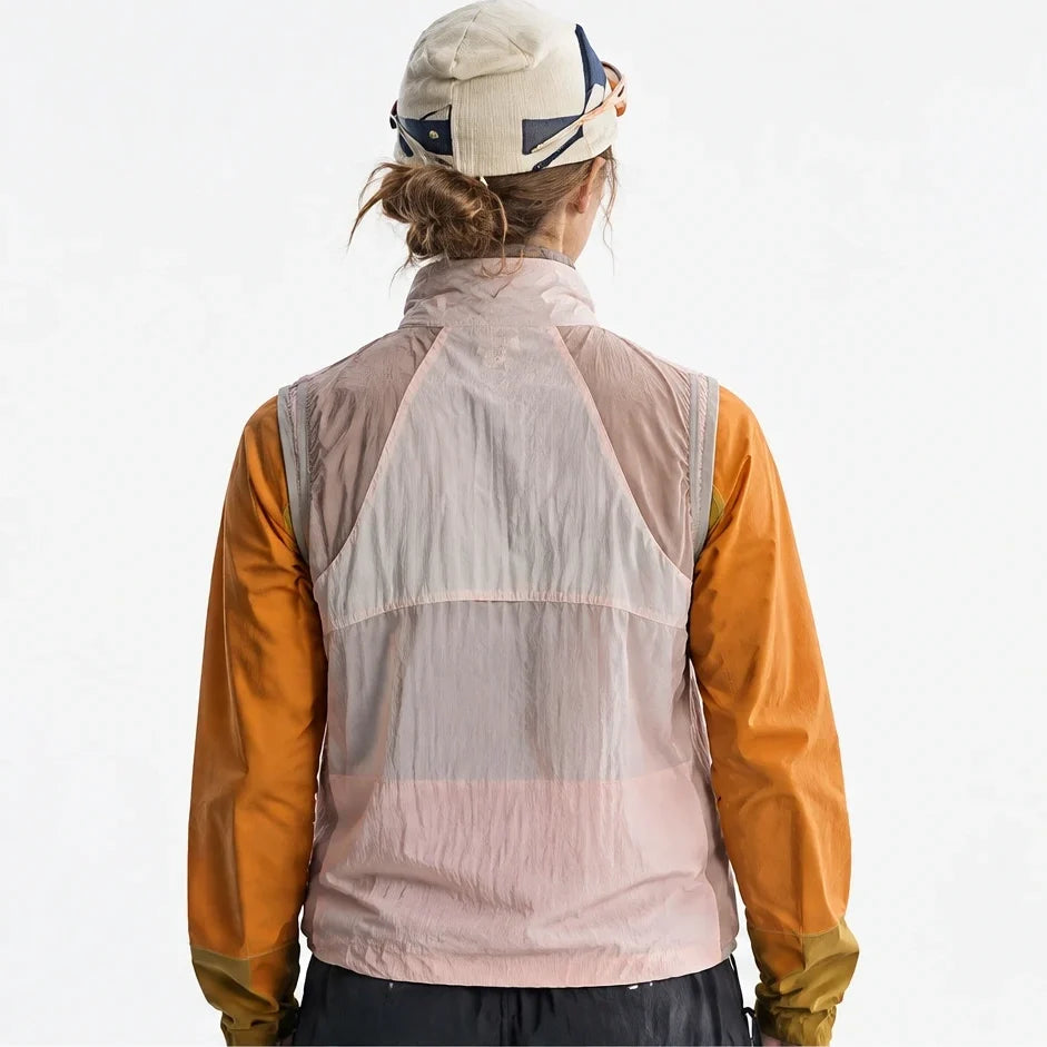 Sike - Unisex Lightweight Quick-Dry Hooded Running Vest - Beige