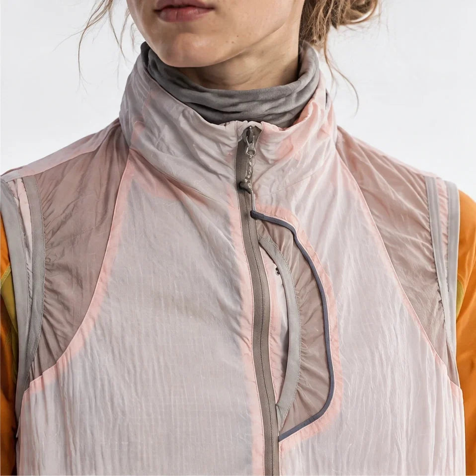 Sike - Unisex Lightweight Quick-Dry Hooded Running Vest - Beige
