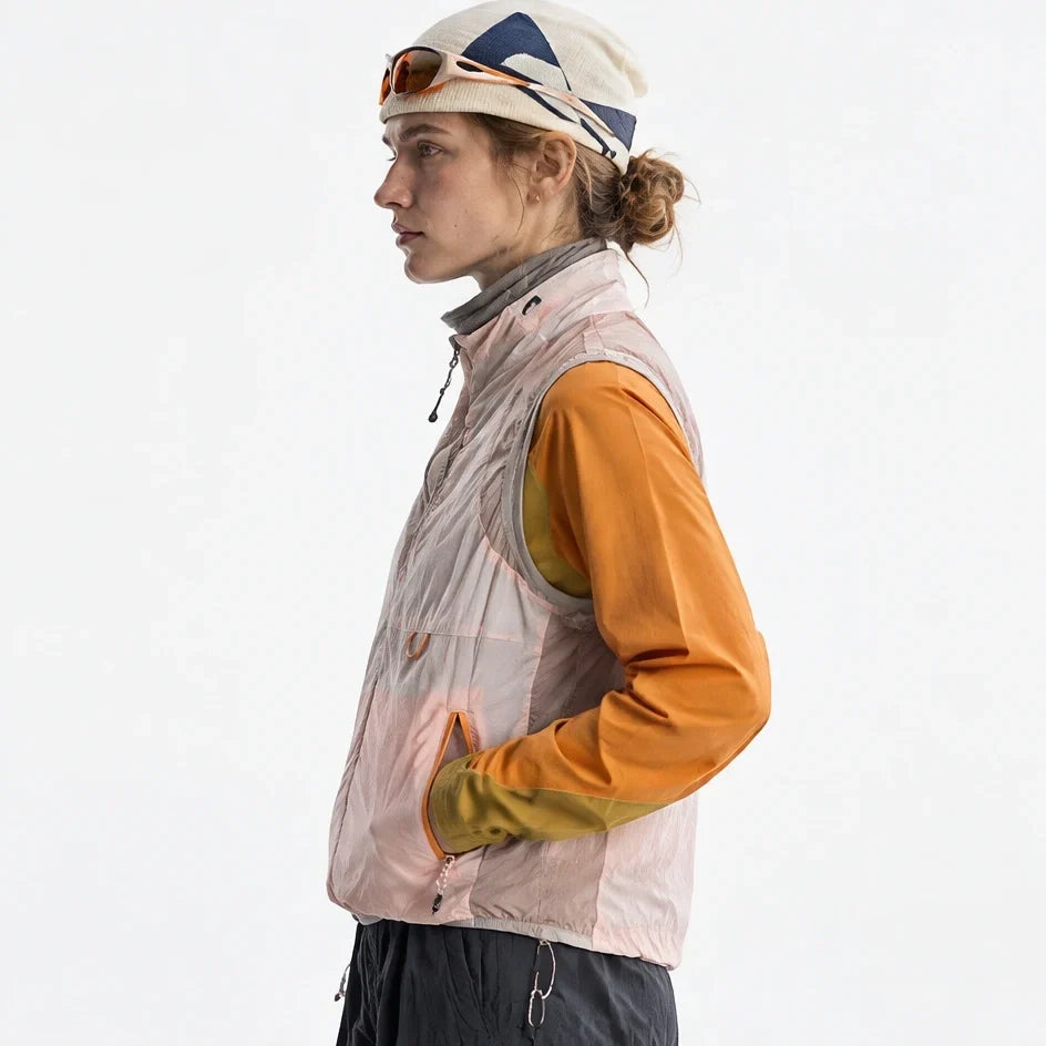 Sike - Unisex Lightweight Quick-Dry Hooded Running Vest - Beige