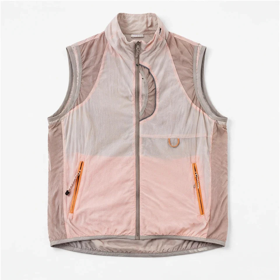 Sike - Unisex Lightweight Quick-Dry Hooded Running Vest - Beige