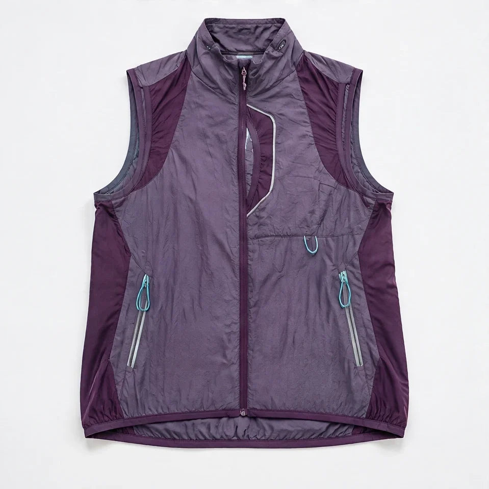 Sike - Unisex Lightweight Quick-Dry Hooded Running Vest - Purple Smoke