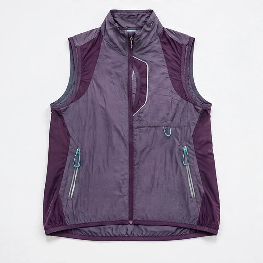 Sike - Unisex Lightweight Quick-Dry Hooded Running Vest - Purple Smoke