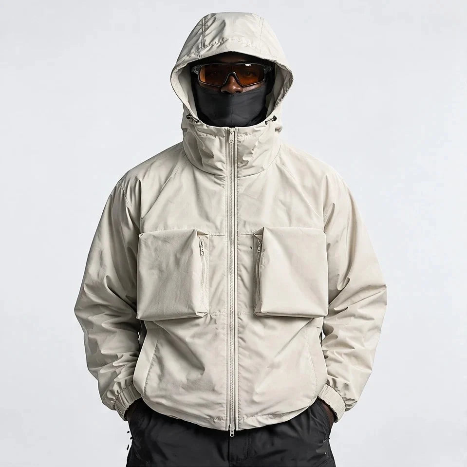 Graupel - Mens Insulated Windproof Hooded Puffer Jacket - Off-white