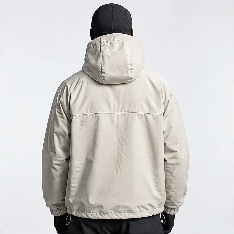 Graupel - Mens Insulated Windproof Hooded Puffer Jacket - Off-white