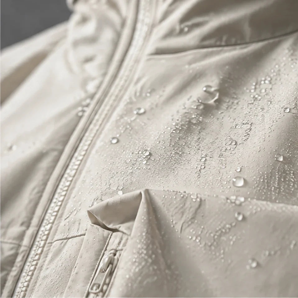 Graupel - Mens Insulated Windproof Hooded Puffer Jacket - Off-white