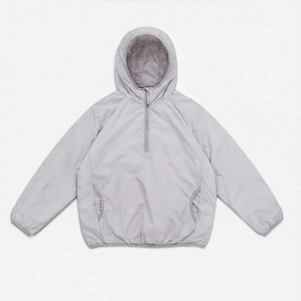 Frazil - Unisex Insulated Windproof Pullover Puffer Jacket - White