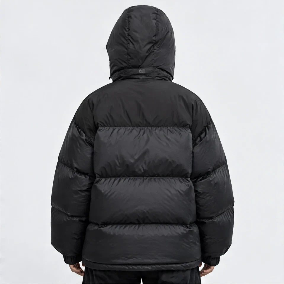 Mizzle - Unisex Insulated Windproof Reversible Puffer Jacket - Black