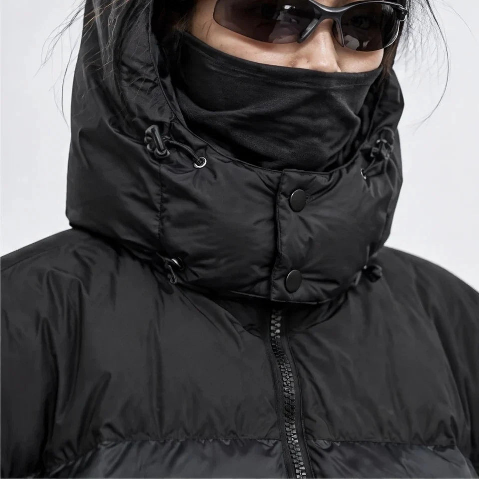 Mizzle - Unisex Insulated Windproof Reversible Puffer Jacket - Black
