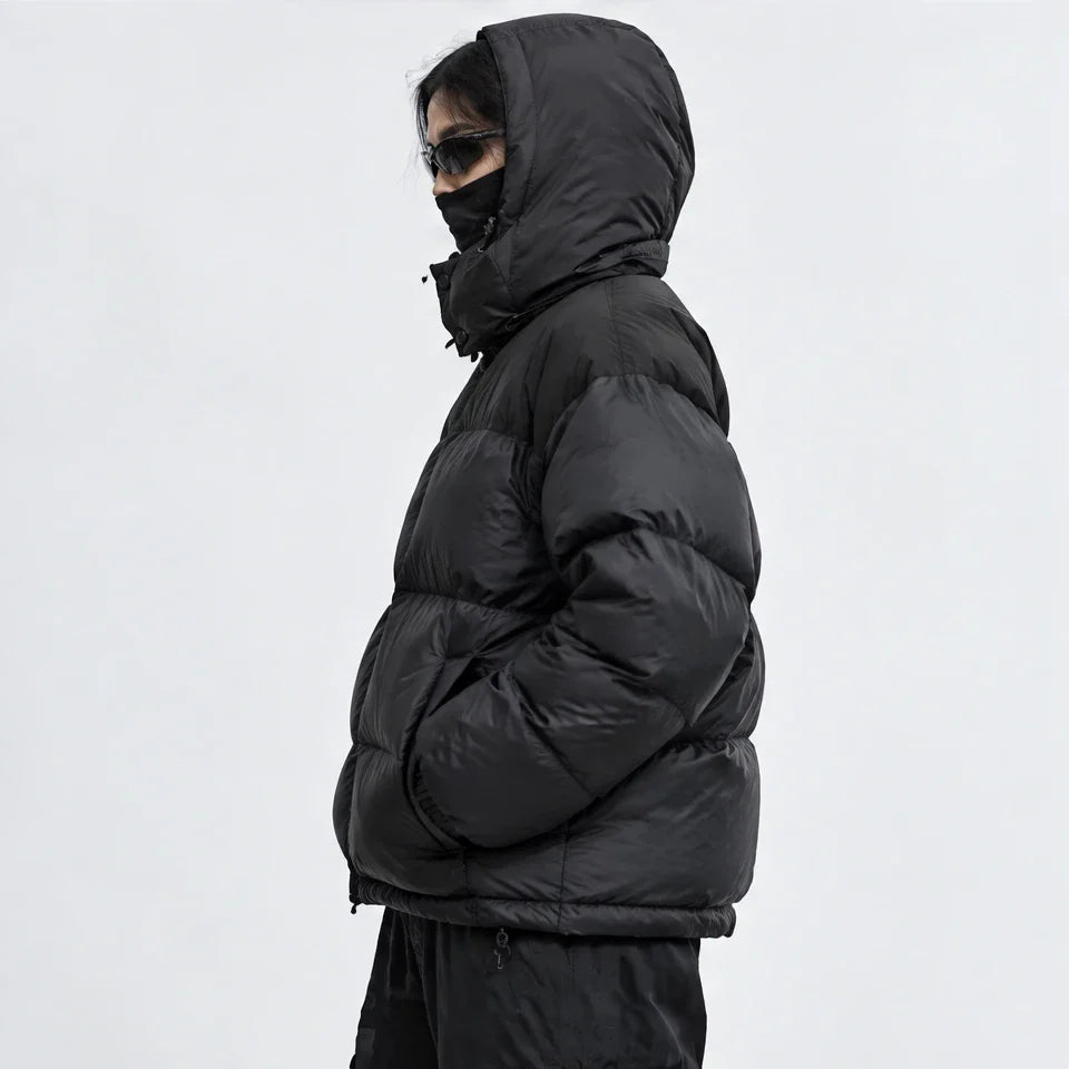 Mizzle - Unisex Insulated Windproof Reversible Puffer Jacket - Black