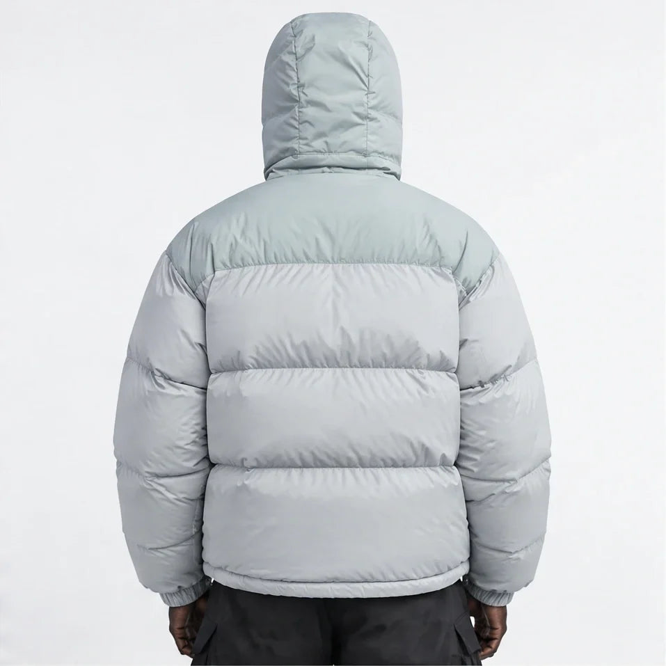 Mizzle - Unisex Insulated Windproof Reversible Puffer Jacket - Light green