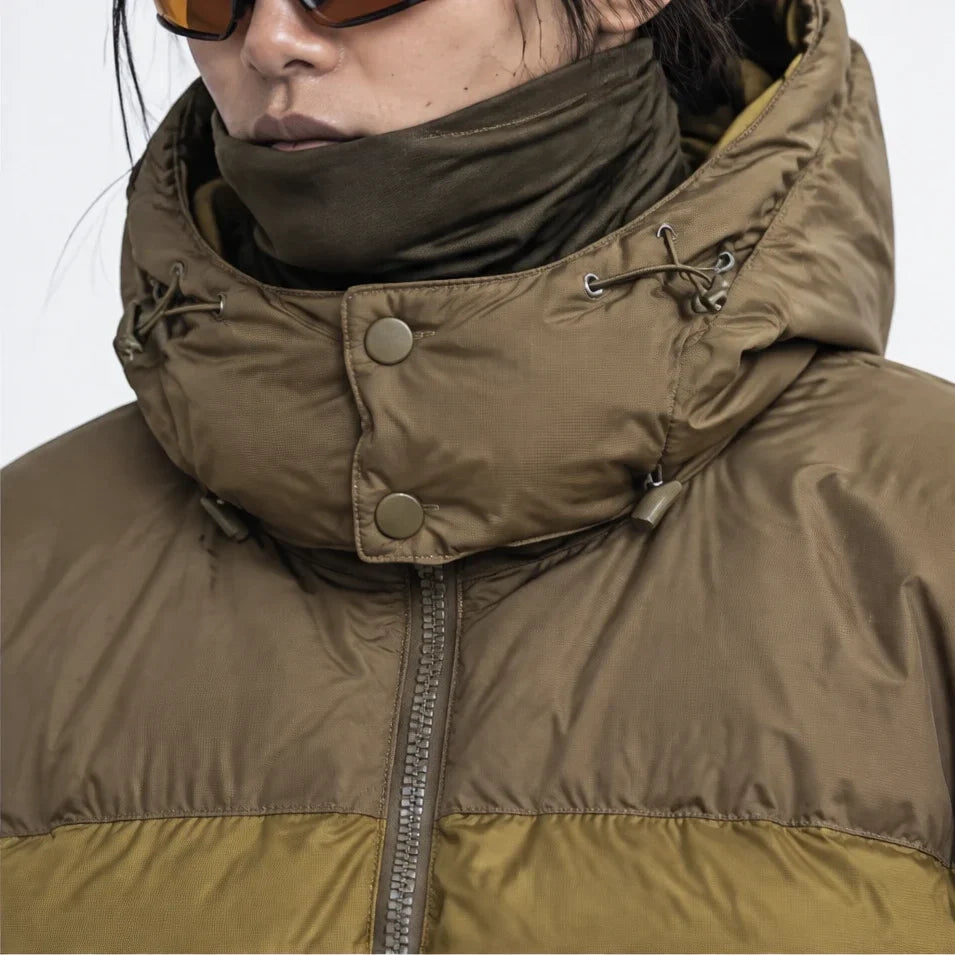 Mizzle - Unisex Insulated Windproof Reversible Puffer Jacket - Military Green