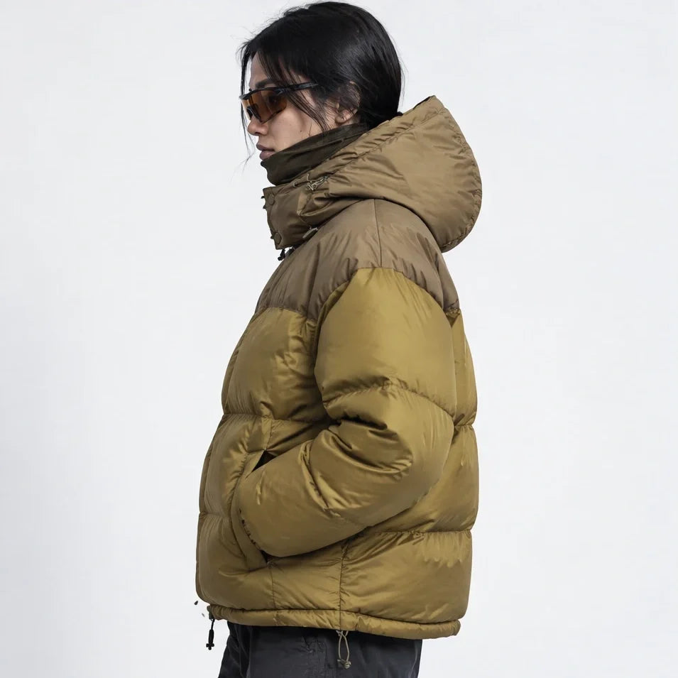 Mizzle - Unisex Insulated Windproof Reversible Puffer Jacket - Military Green