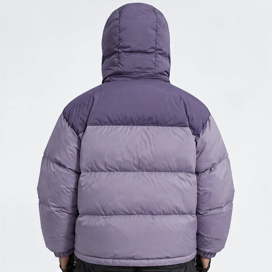 Mizzle - Unisex Insulated Windproof Reversible Puffer Jacket - Purple
