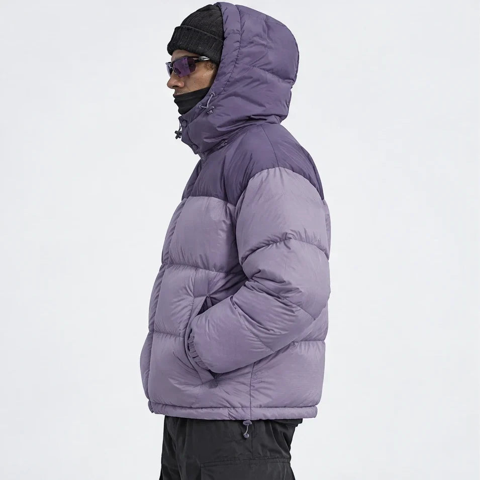 Mizzle - Unisex Insulated Windproof Reversible Puffer Jacket - Purple