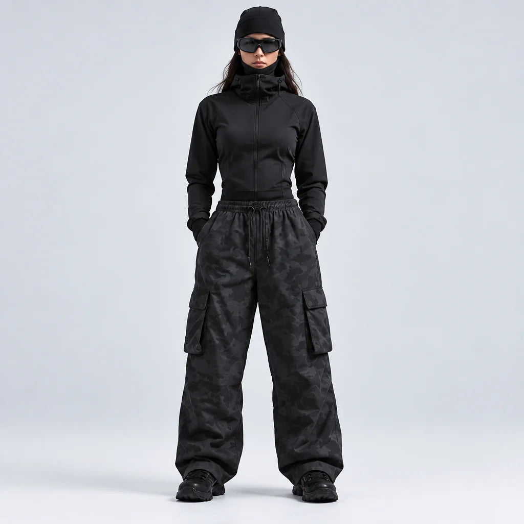 Sleet - Unisex Quick-Dry Windproof & Waterproof Trousers - Black