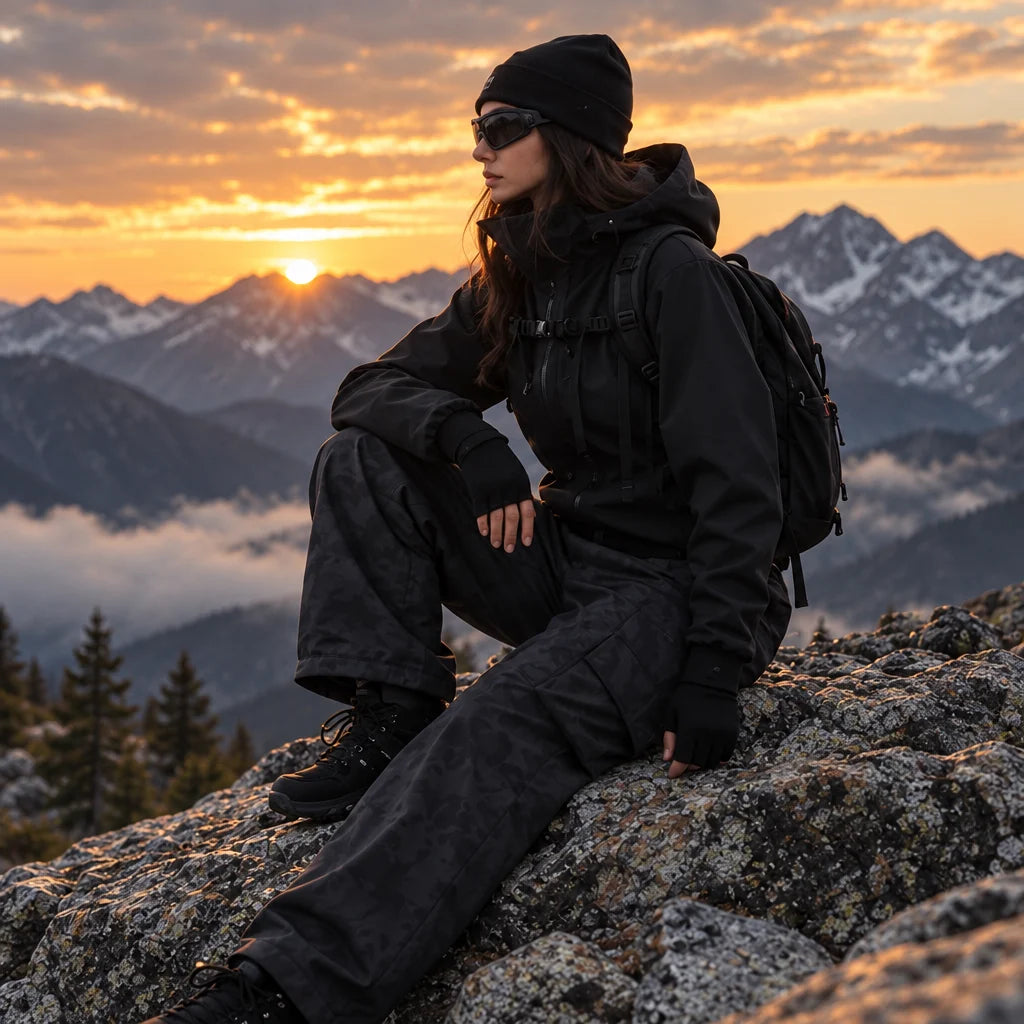 Sleet - Unisex Quick-Dry Windproof & Waterproof Trousers - Black