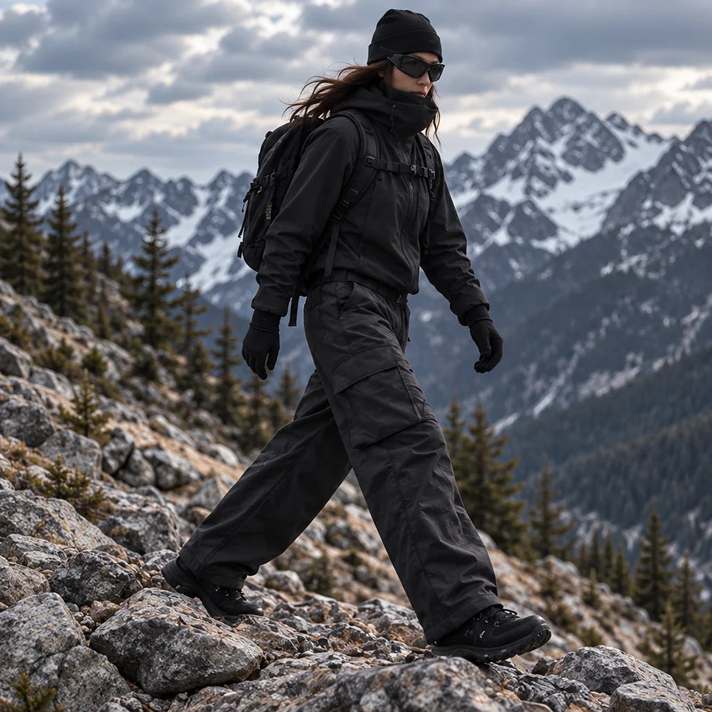 Sleet - Unisex Quick-Dry Windproof & Waterproof Trousers - Black