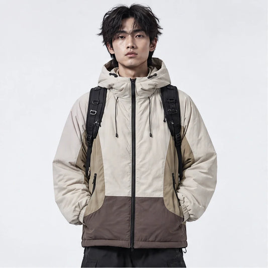 Smew - Mens Water-Repellent & Breathable Colour-Block Windbreaker - Beige